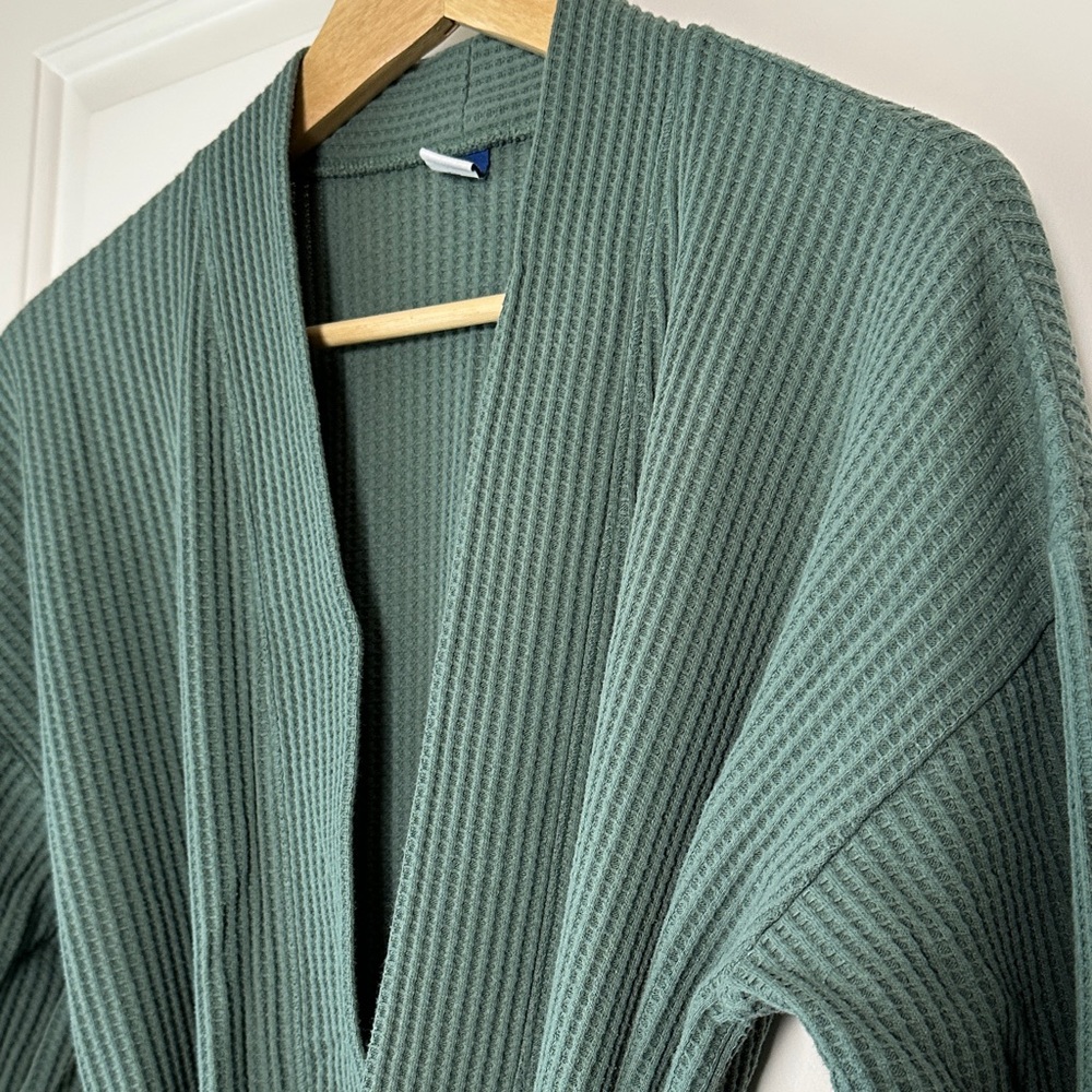 Waffle-Knit Robe SP - Picture 3 of 11